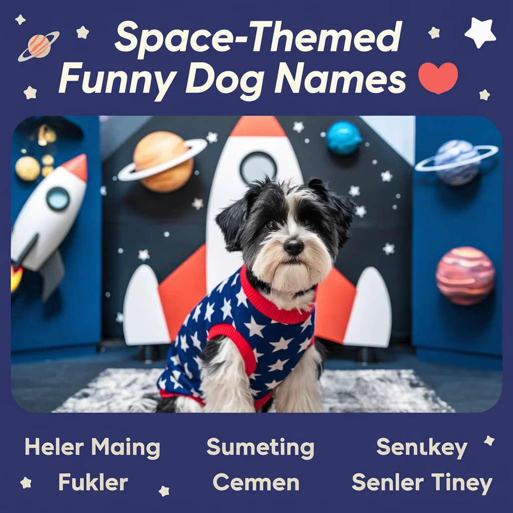 Space-Themed Funny Dog Names 🌌