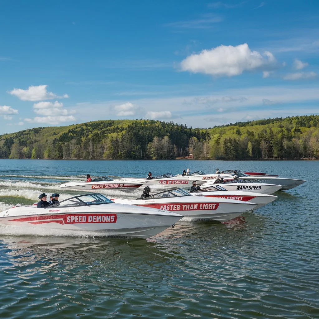 Speed Demons - Fast Boats Funny Boat Names