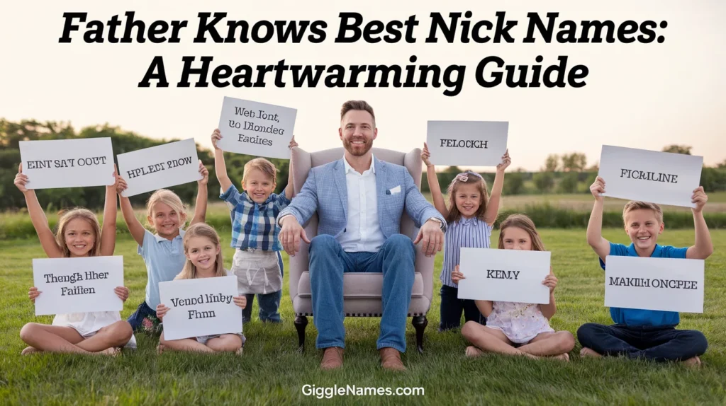 Father Knows Best Nick Names: A Heartwarming Guide