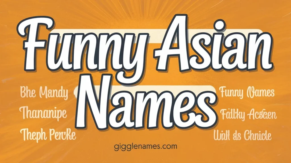 Laugh Out Loud: Discover the 185+Funny Asian Names That Will Brighten Your Day! 😄