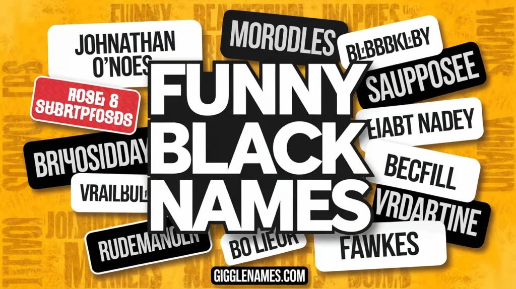 195+Funny Black Names That Will Make You Smile