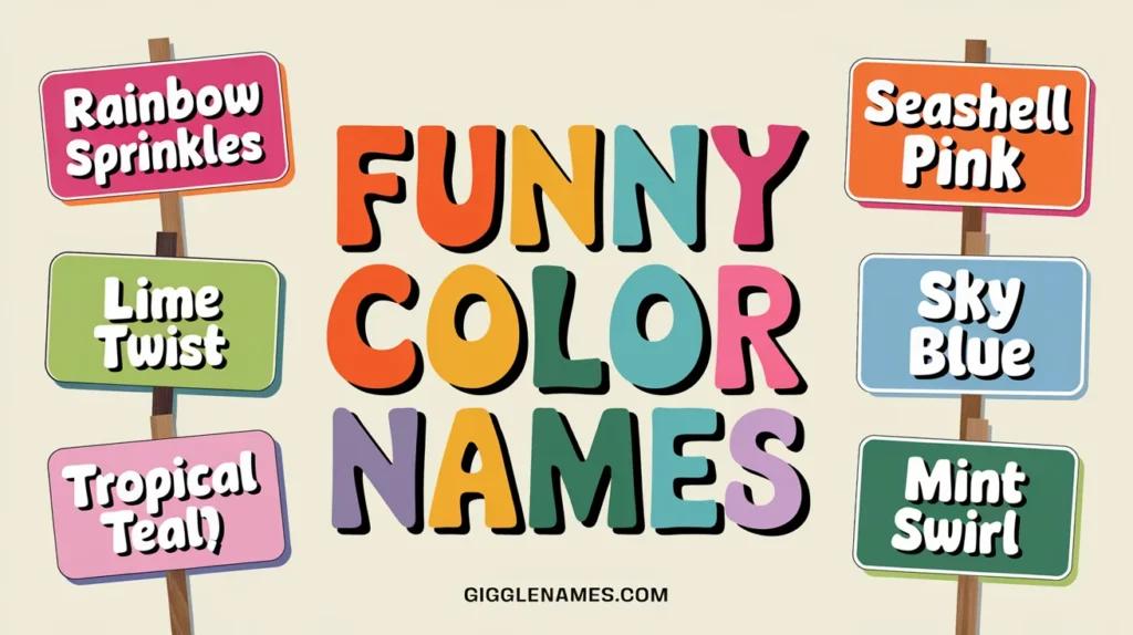 175+Funny Color Names: Exploring Unique and Quirky Colors