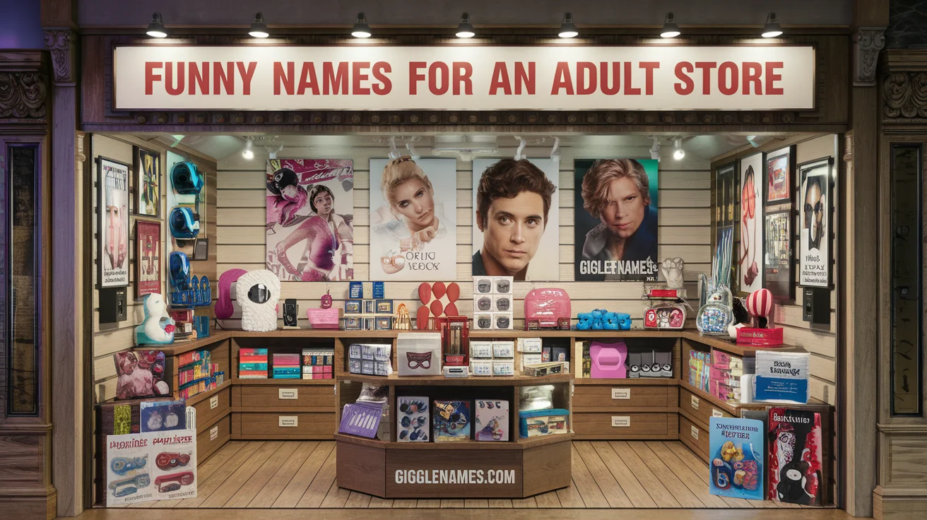 Playful 75+Funny Names for an Adult Store
