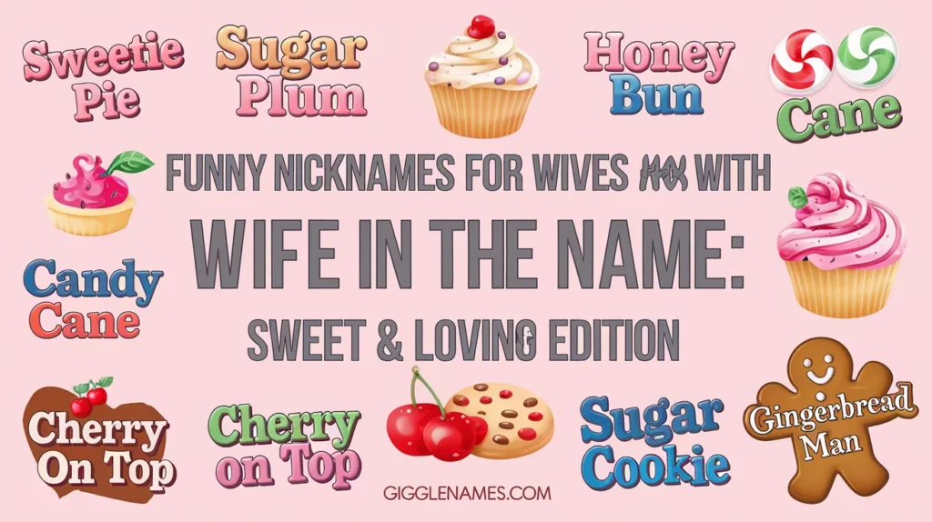 Funny Nicknames for Wives with Wife in the Name: Sweet & Loving Edition