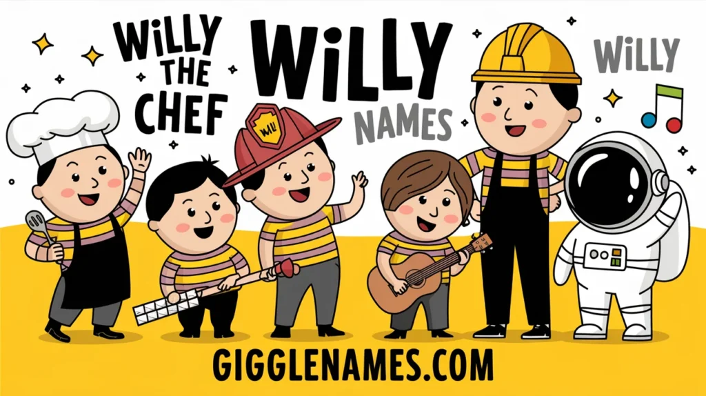 95+Funny Willy Names: A Humorous Take on Creative Nicknames