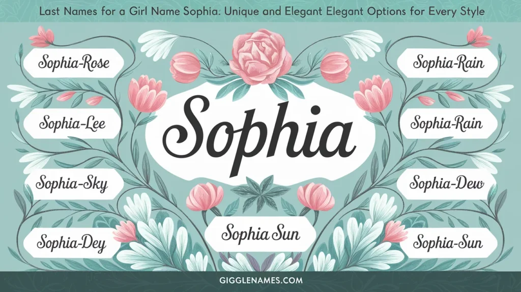 Last Names for a Girl Name Sophia: Unique and Elegant Options for Every Style