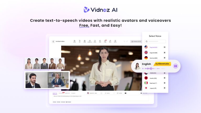 Talking Avatar Videos Online with Vidnoz AI